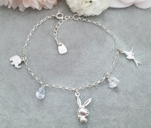 1546 kolczyki srebro 925 króliczki