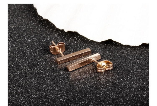 Kol 599/505 kolczyki różowe złoto szytf