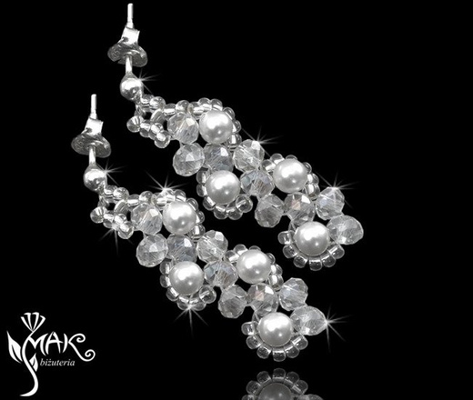 424 crystal biżuteria ślubna komplet