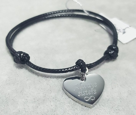 601 BRANSOLETKI serca dla przyjaciół pary GRAWER