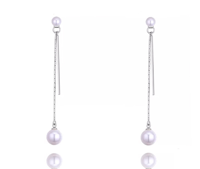 KOL 599/1081 kolczyki srebrne z perłą