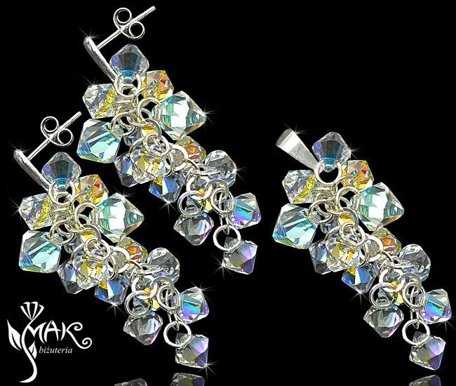 307 komplet cab, biżuteria ślubna