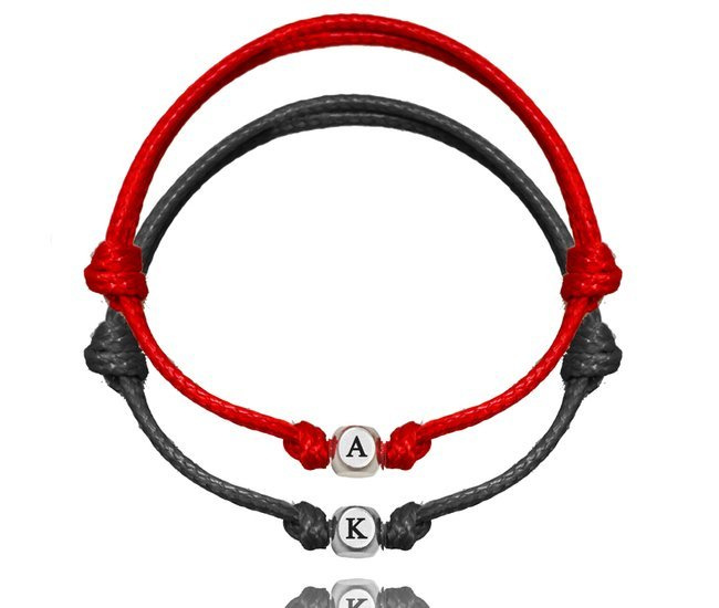 1237 bransoletki dla pary kostki z grawerunkiem stalowe