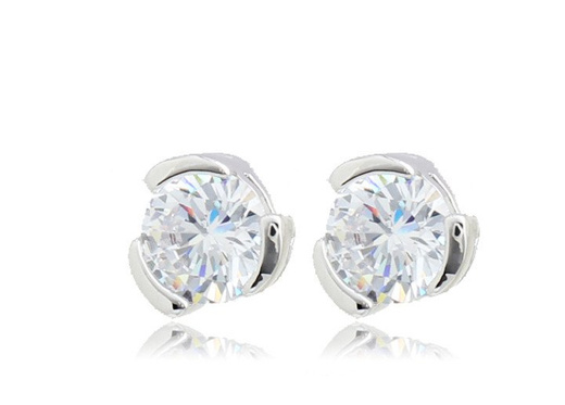 Kol 599/637 kolczyki srebrne wysadzane krystalicznymi cyrkoniami, wkrętki