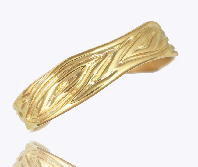 1726/20 masywna złocona bransoletka regulowana