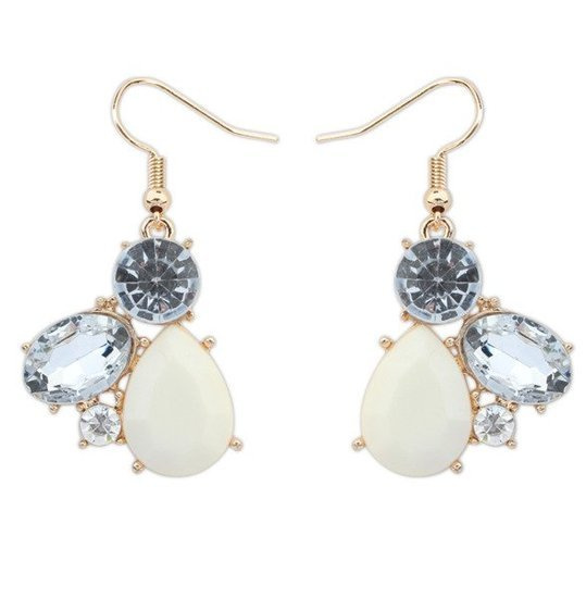 Kol  599/125  kolczyki  kryształy  złoto