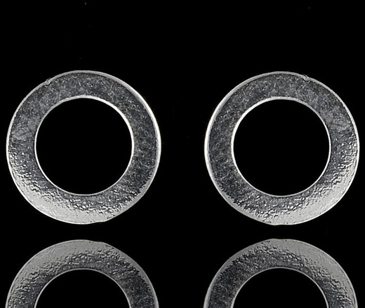 480/144 kolczyki srebrne w kształcie obręczy