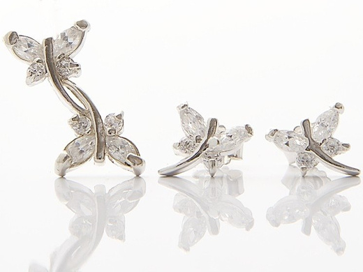 KOL233 KOLCZYKI ważka.