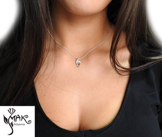 BR838 BRANSOLETKA klucz wiolinowy SREBRO 925