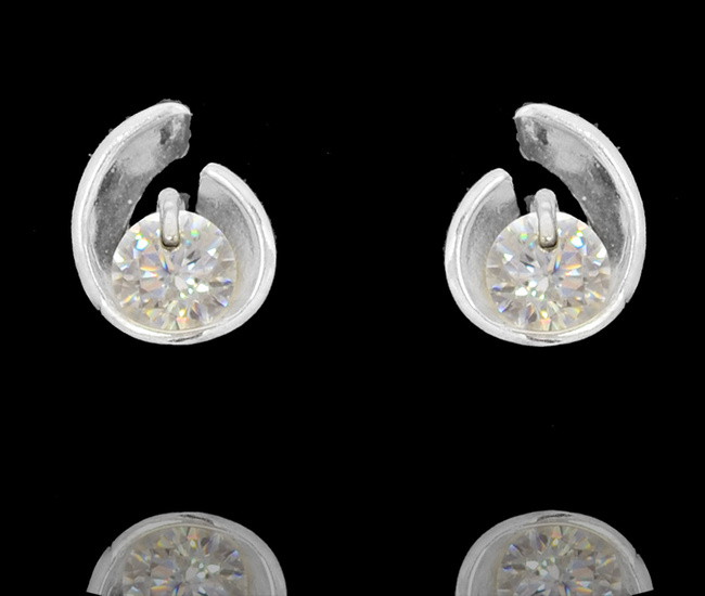 480/418 kolczyki srebrne 925 z cyrkonią