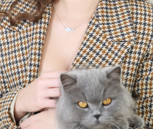 1577 naszyjnik srebrny 925 chmura z piorunami