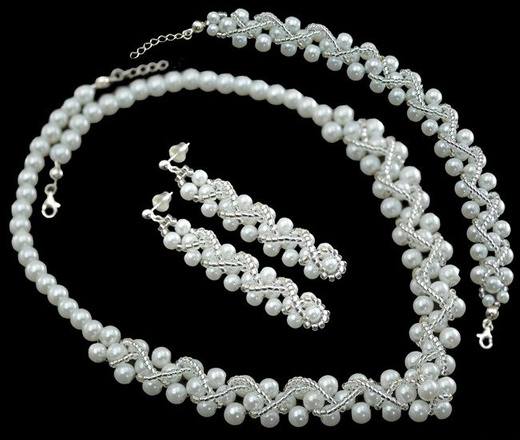 BR437 BRANSOLETKA PEREŁKI - ŚLUB