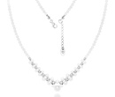 1393 naszyjnik srebrny 925 z perełkami na ślub