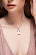 1383/15 naszyjnik srebrny 925 jasny róż