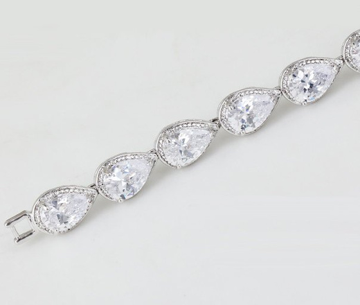 Kpl698 komplet ślubny, biżuteria ślubna z cyrkoniami b599/427 k686/14