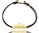1084 BRANSOLETKA z grawerem na sznureczku, górskie szczyty, góry złote.