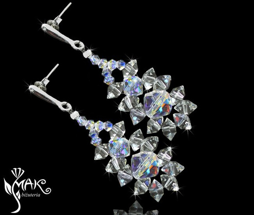 KLP151/crystal ab biżuteria ślubna komplet