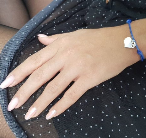 BR987 BRANSOLETKA Z GRAWEREM, SREBRO 925 serce z ażurowym wzorem