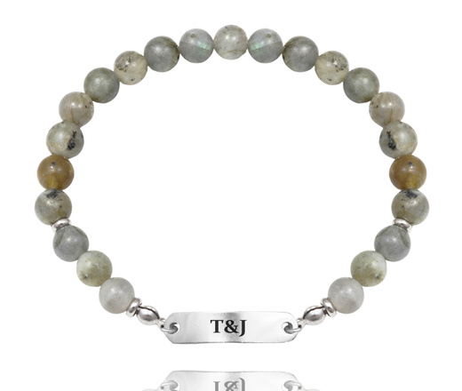 Bransoletka męska z grawerem labradoryt 1863/3