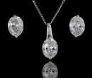 480/173 komplet srebrny z błyszczącymi cyrkoniami