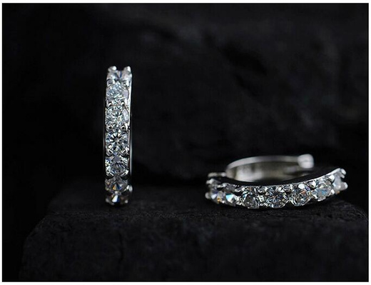 Kol 599/1074 kolczyki z cyrkoniami crystal