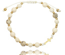 1737/12 bransoletka różaniec złota kremowa