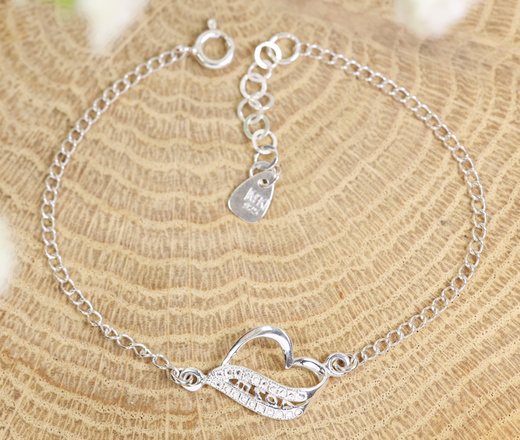1460 bransoletka s.925 serce Love