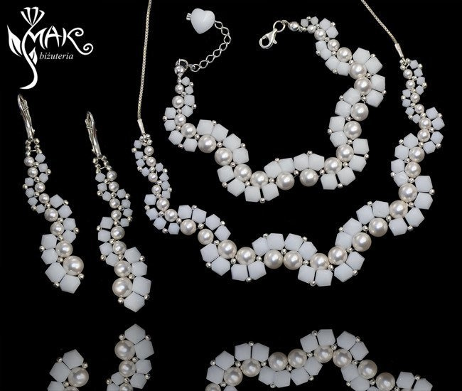 516 biżuteria ślubna komplet