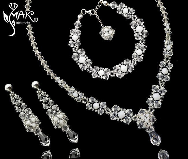 491 biżuteria ślubna komplet