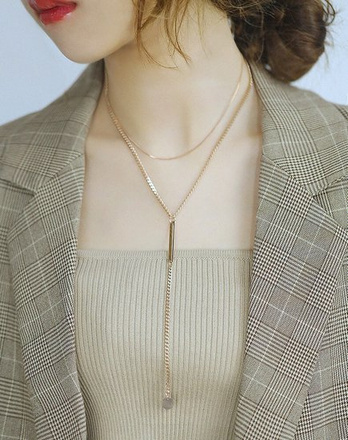 599/985 naszyjnik złoty stalowy łańcuszek z blaszka pod grawerunek