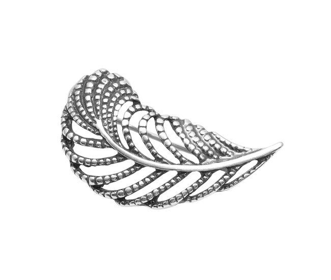 113/10/2  BROSZKA liść srebro 925