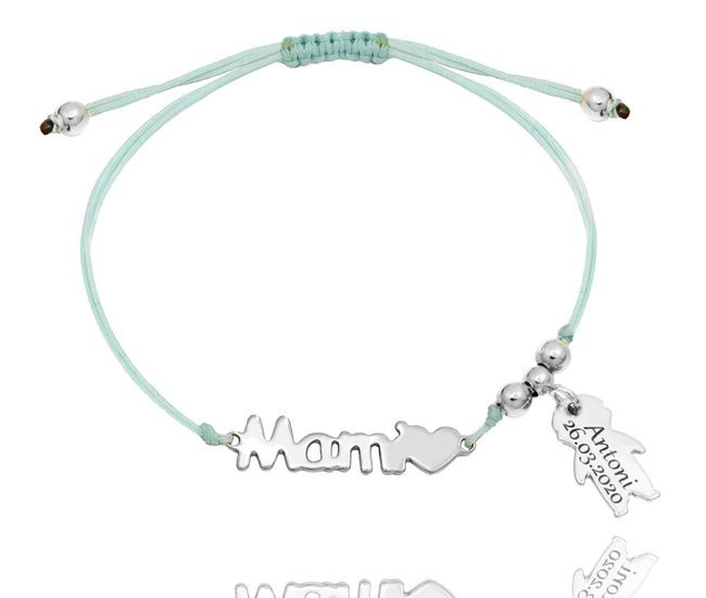 1274/4 bransoletka srebro 925 Mami dla mamy z grawerem