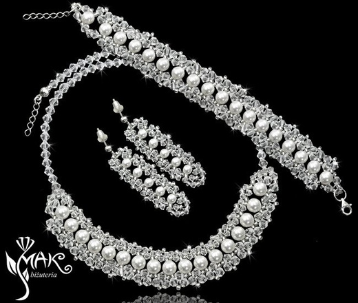 NK 257 NASZYJNIK Z KRYSZTAŁÓW SWAROVSKI ELEMENTS