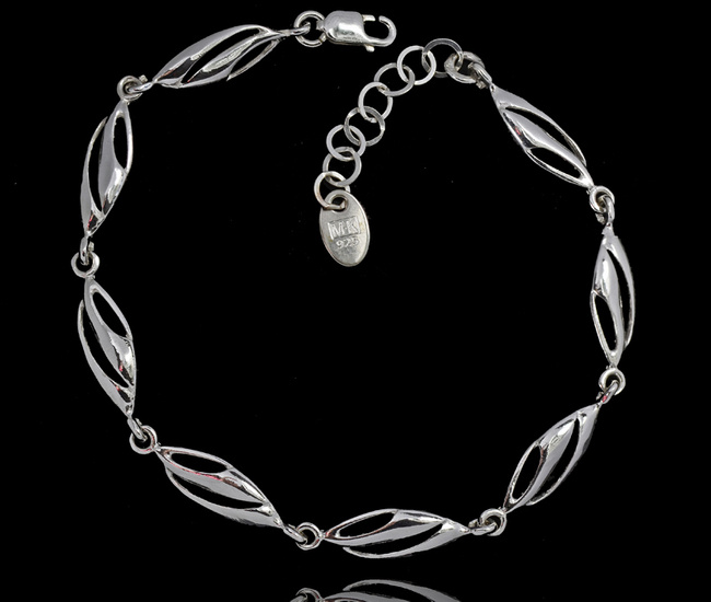 480/457 bransoletka srebrna 925  elegancka