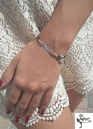 BR932 BRANSOLETKA Swarovski El. dla mamy słonik sznurek