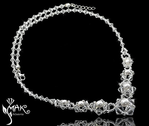 KOL313 KOLCZYKI Z KRYSZTAŁÓW SWAROVSKI ELEMENTS kolczyki na ślub, kolczyki ślubne