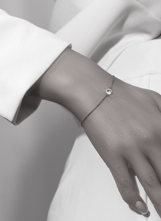 1498 bransoletka srebrna 925 z cyrkonią