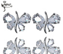 Kol 480/70 Kolczyki srebrne sztyft motylki cyrkonie