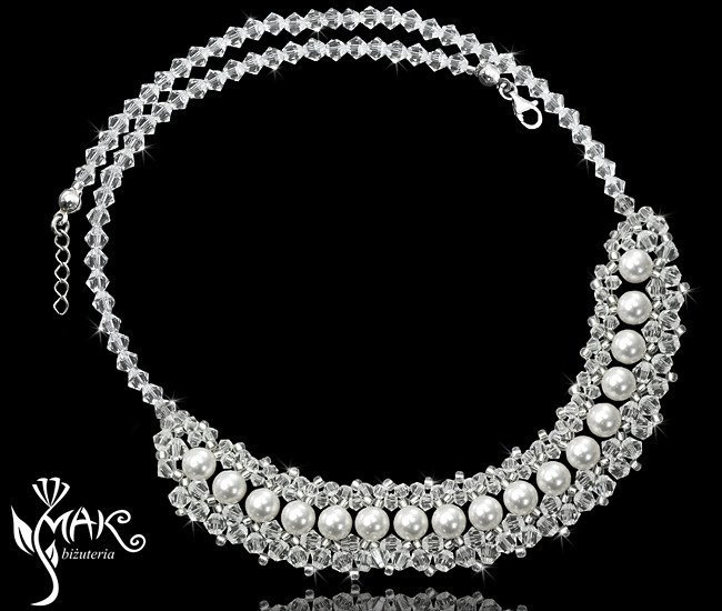 NK 257 NASZYJNIK Z KRYSZTAŁÓW SWAROVSKI ELEMENTS