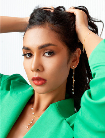 1388 kolczyki srebrne 925 pozłacane z kryształkami