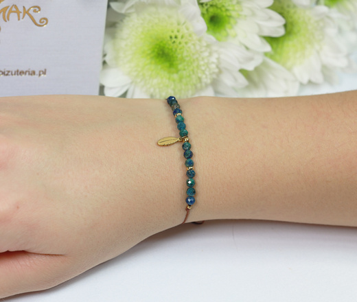 1733/4 bransoletka z piórkiem i lapis lazuli phonix