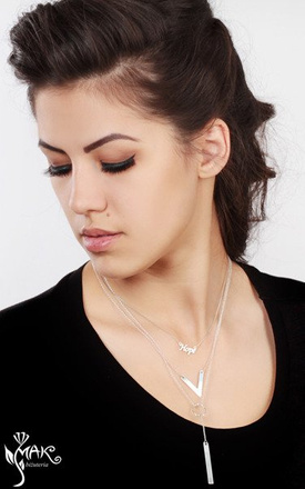 NK705 NASZYJNIK Peace 100% SREBRO 925