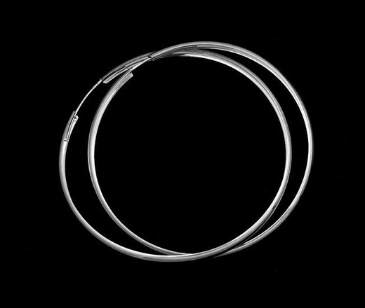 480/402 kolczyki srebrne koła 65 mm