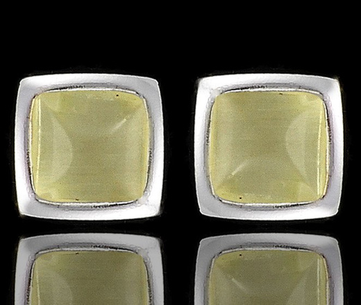 480/169 kolczyki srebrne w kształcie kwadratu