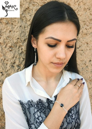 KPL794 biżuteria Swarovski KOMPLET kryształy + pudełko z grawerem