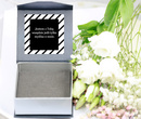 Eleganckie pudełko grafitowe z Twoją dedykacją