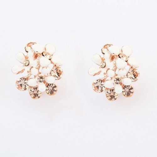 Kol  599/112  kolczyki kryształy złocone