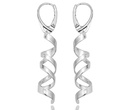 480/353  kolczyki srebrne 925 w kształcie sprężyny