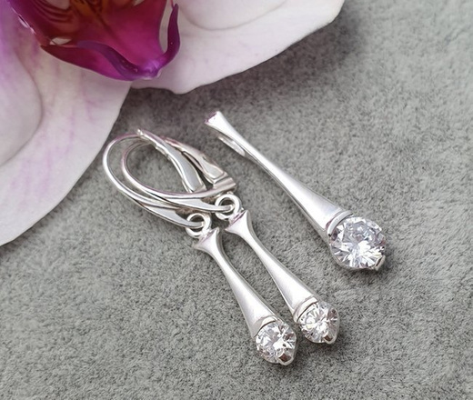 KPL480/15 KOMPLET SREBRNY Z CYRKONIAMI