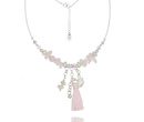 1383/15 naszyjnik srebrny 925 jasny róż